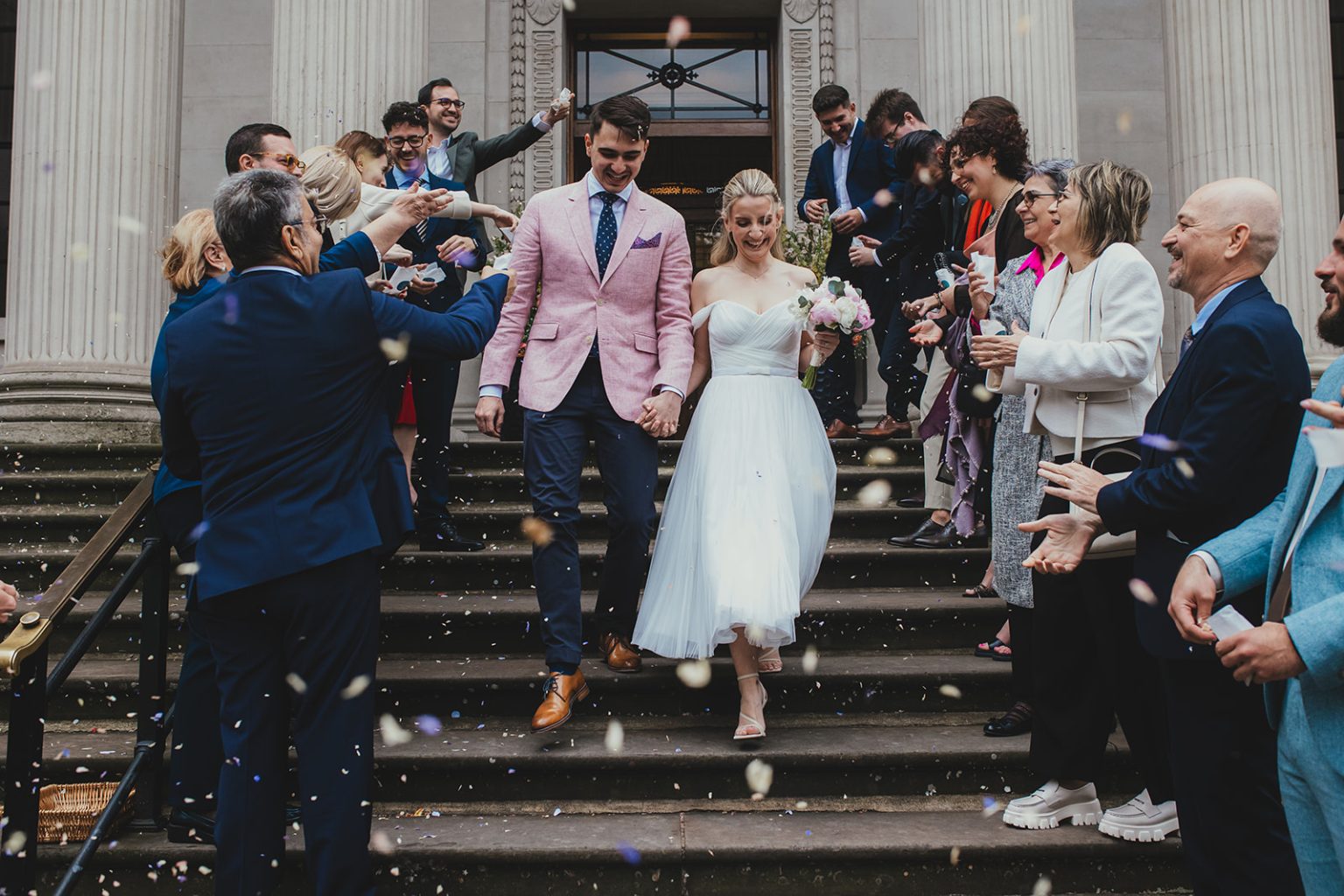 Old Marylebone Town Hall wedding confetti photo, London wedding photographer capturing love in the city, Elegant and romantic wedding photography in London, Beautiful bridal portraits in iconic London locations, London wedding photographer creating timeless memories, Stylish and sophisticated wedding photography in London, Breathtaking images of love and celebration in London, Award-winning wedding photography in the heart of London, London's top wedding photographer capturing your special day, Chic and modern wedding photography in London, Unforgettable moments captured by a London wedding photographer