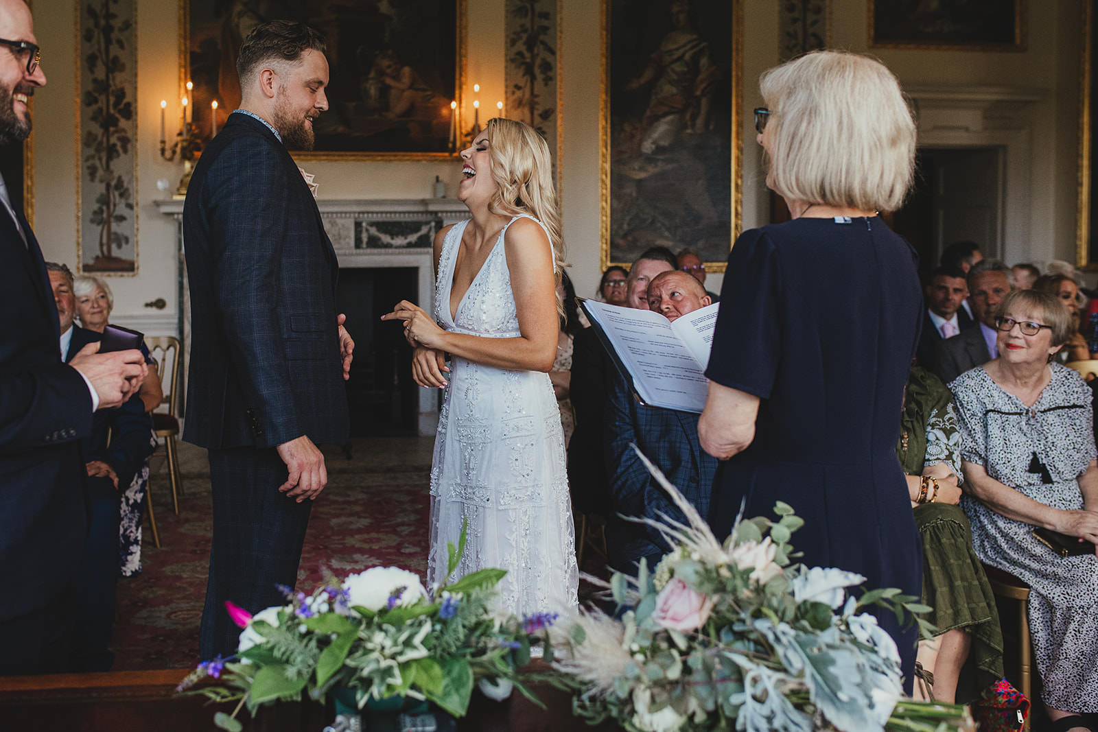 Danson House wedding ceremony, wedding photographer