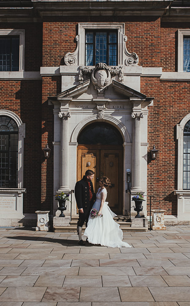 Norwegian Church Abroad wedding venue, London wedding elopement, London wedding photographer