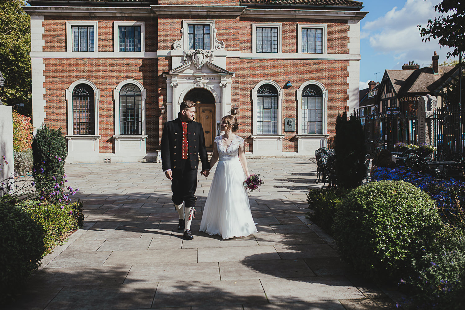 Norwegian Church Abroad wedding venue, London wedding elopement, London wedding photographer