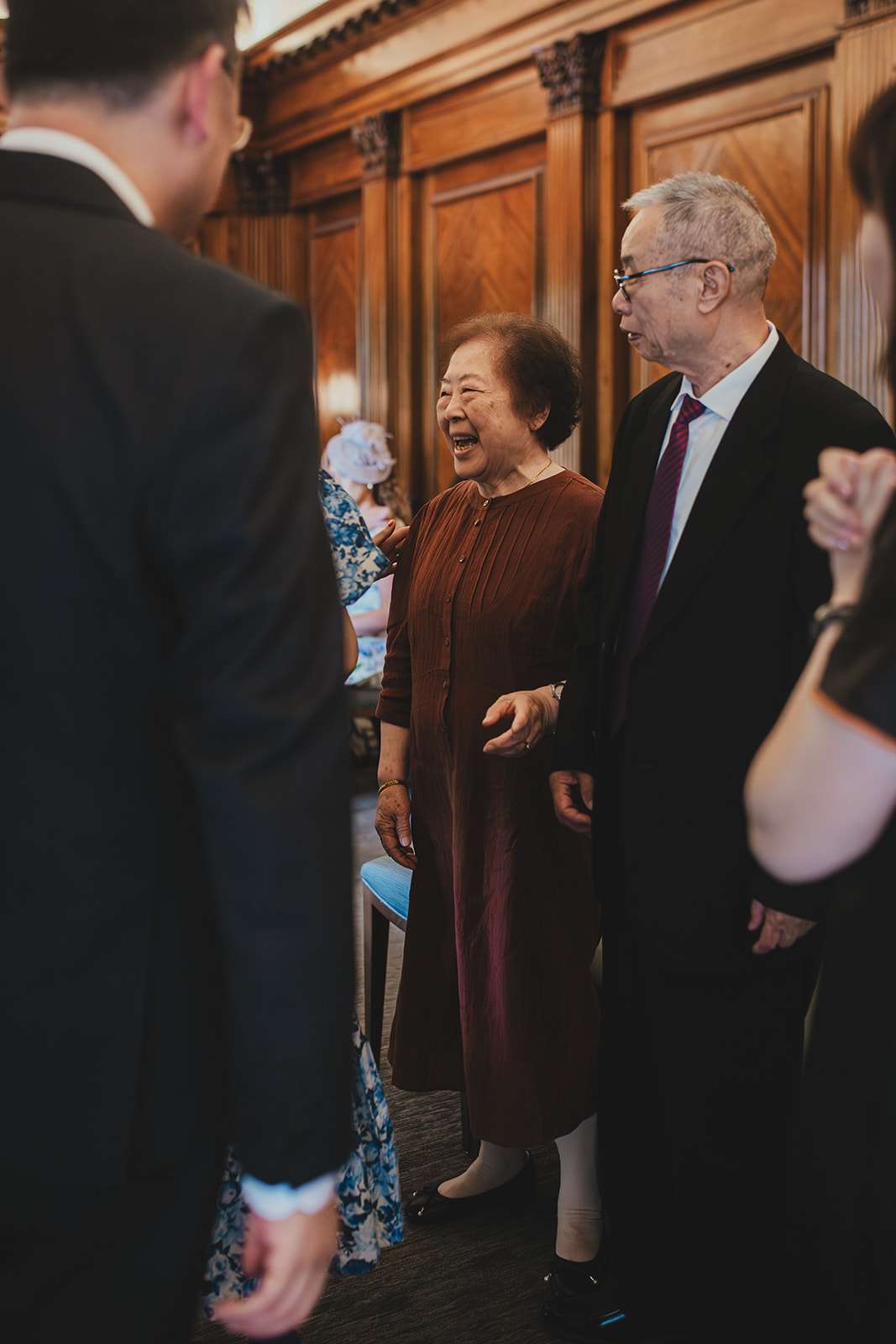 Guests arriving for the ceremony in the Westminster Room