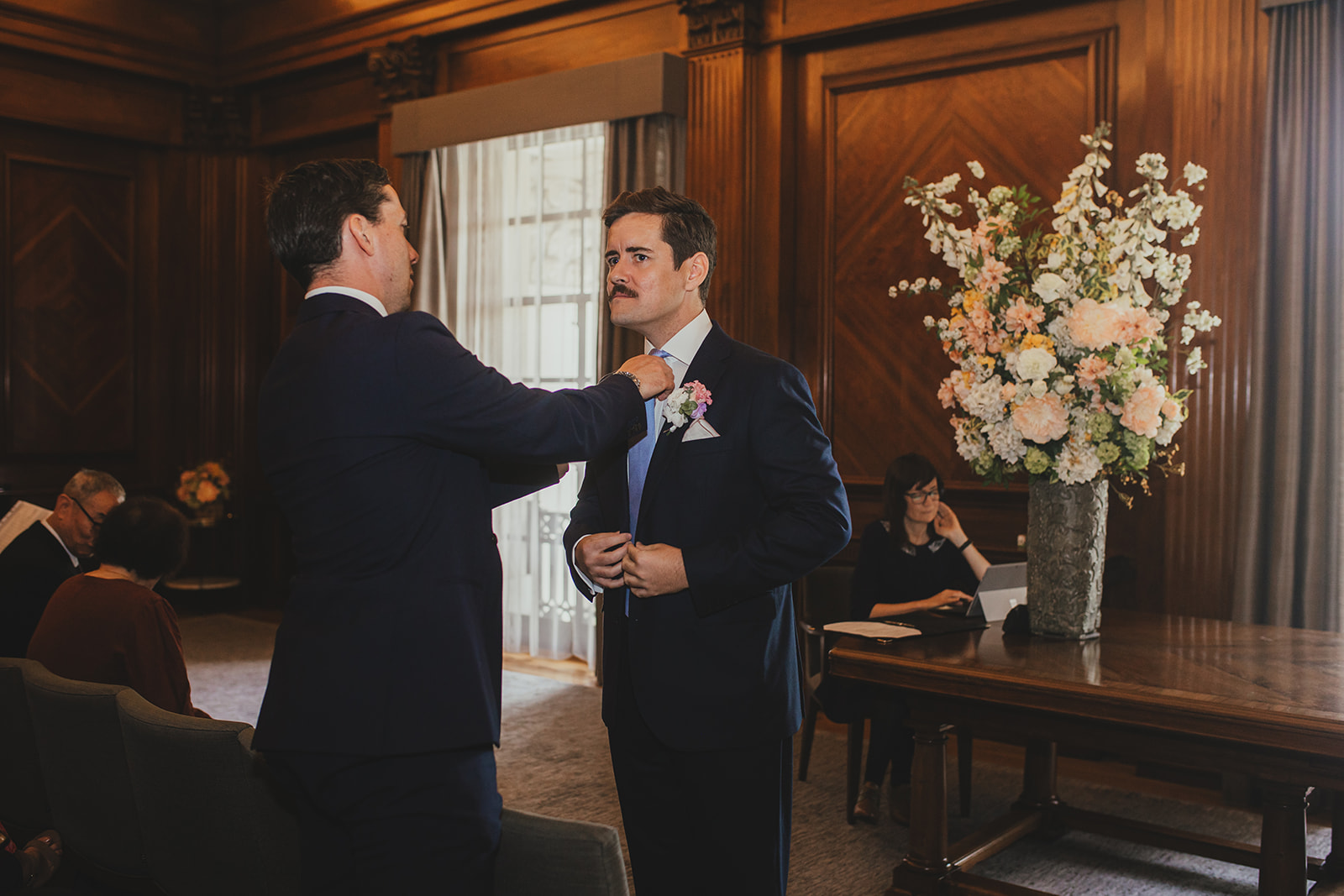 Groom waiting at Westminster Room