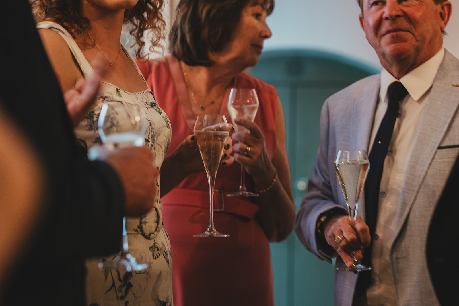 Wedding reception drinks and atmosphere at The Italian Greyhound, London