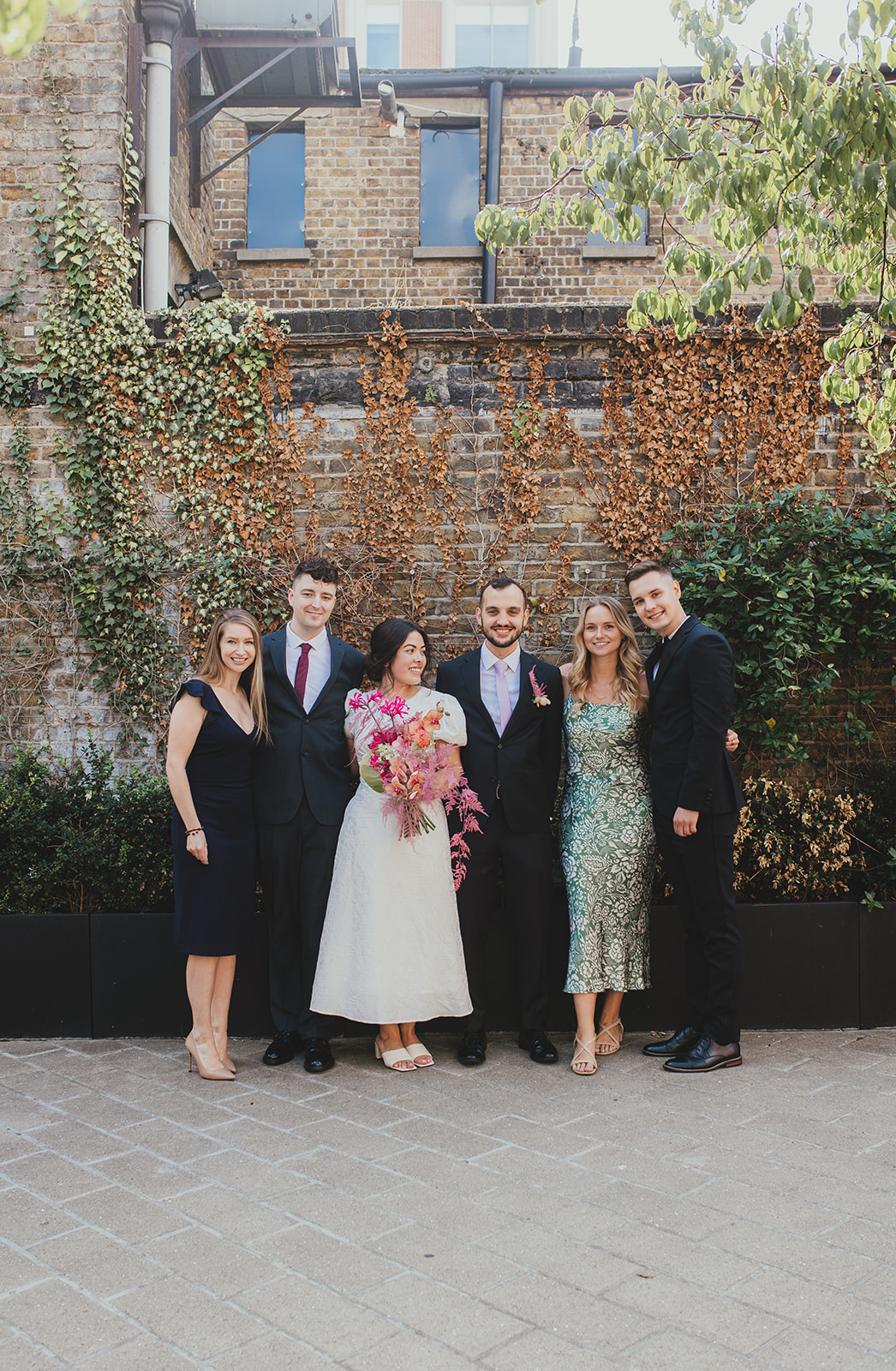 Lambeth Town Hall wedding ceremony in the Olive Morris Suite, group photos outside the town hall