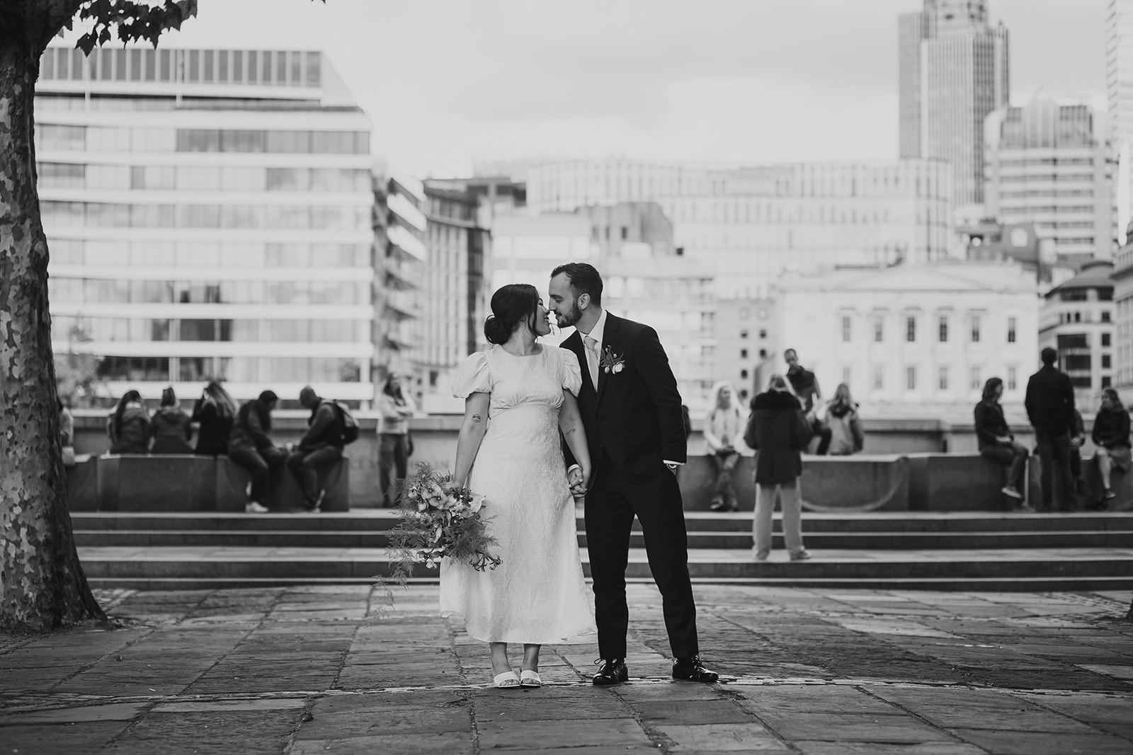 Couple portrait in East London
