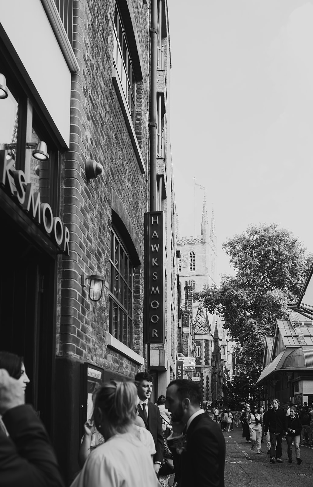 Wedding dinner at Hawksmoor Spitalfields restaurant