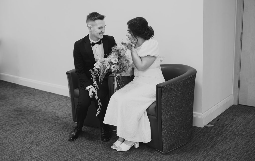 Lambeth Town Hall wedding ceremony in the Olive Morris Suite