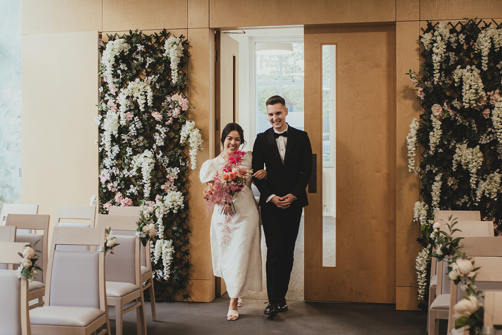 Lambeth Town Hall wedding ceremony in the Olive Morris Suite