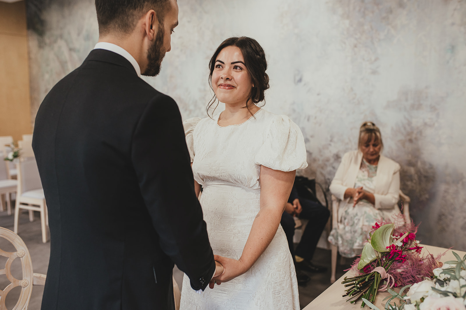 Lambeth Town Hall wedding ceremony in the Olive Morris Suite