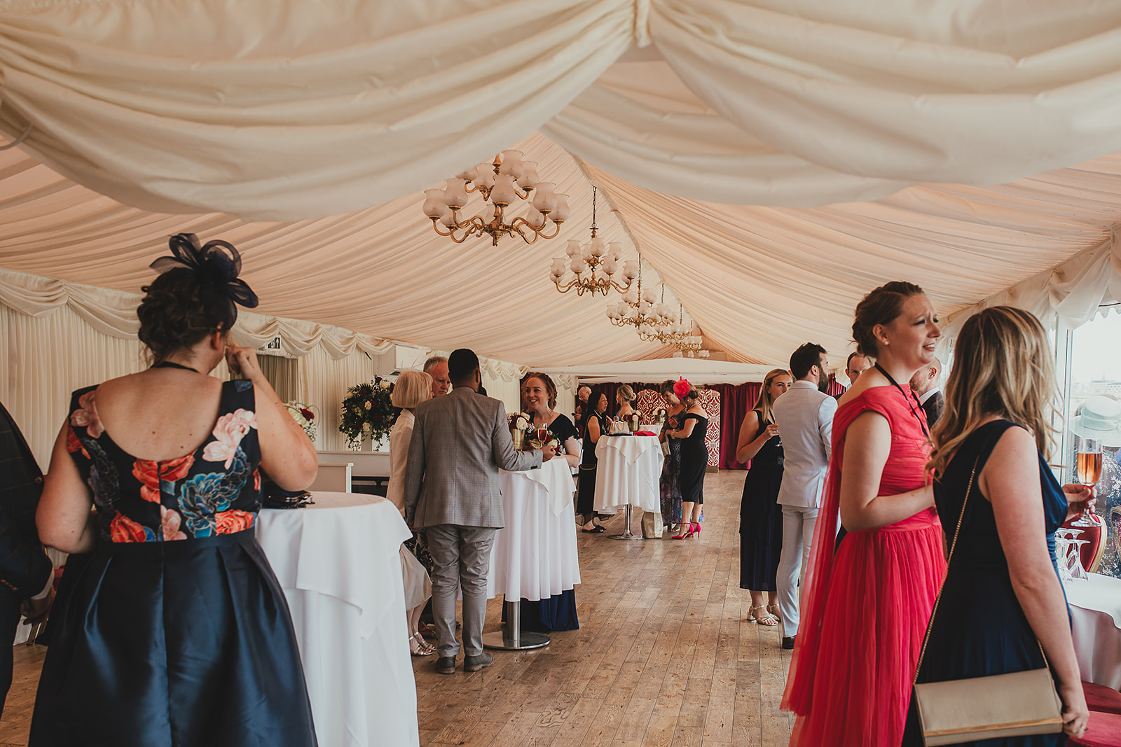Drinks reception after wedding ceremony at the Palace of Westminster, London