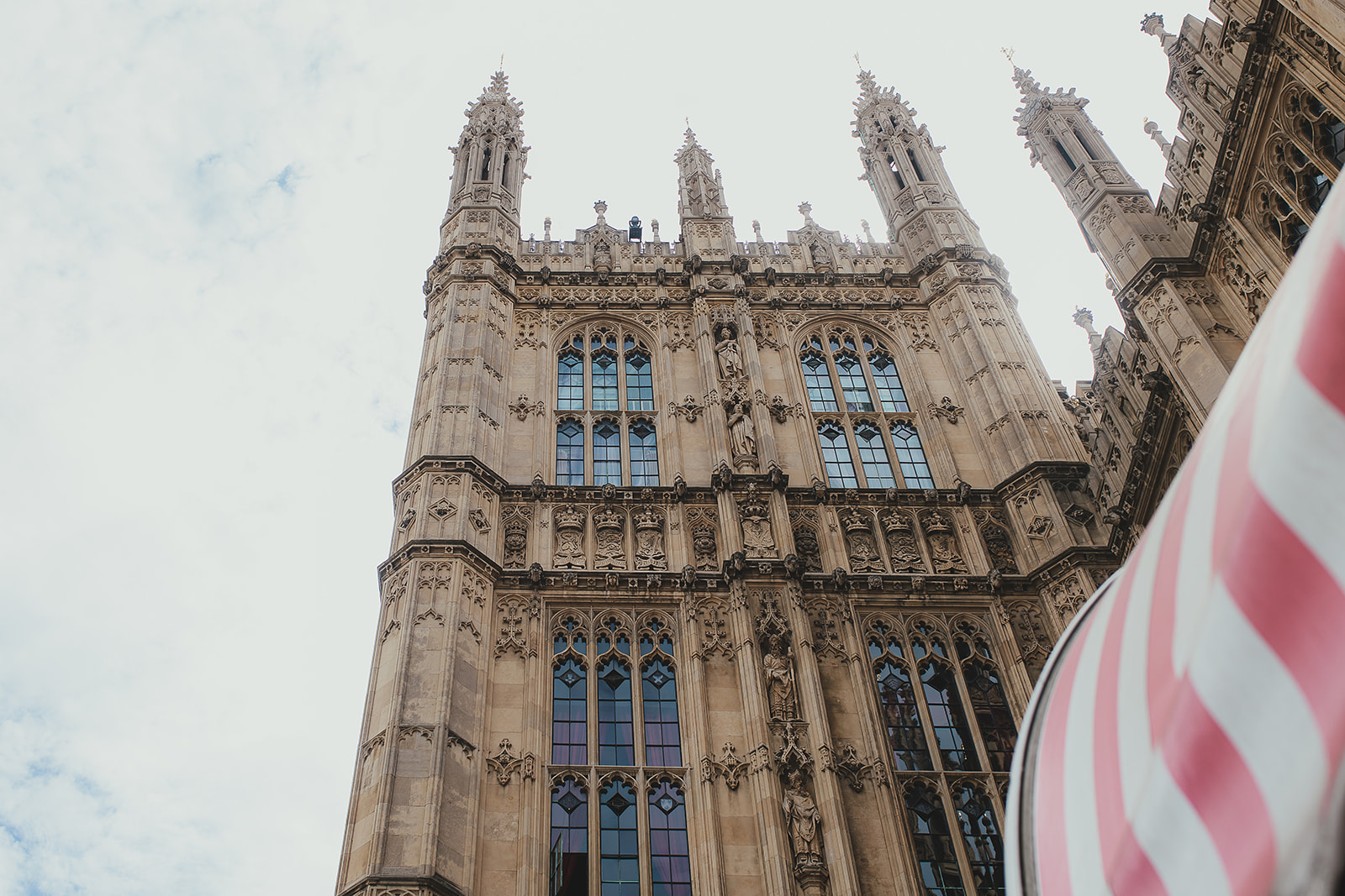 Palaces of Westminster from the balcony, London wedding cereomy