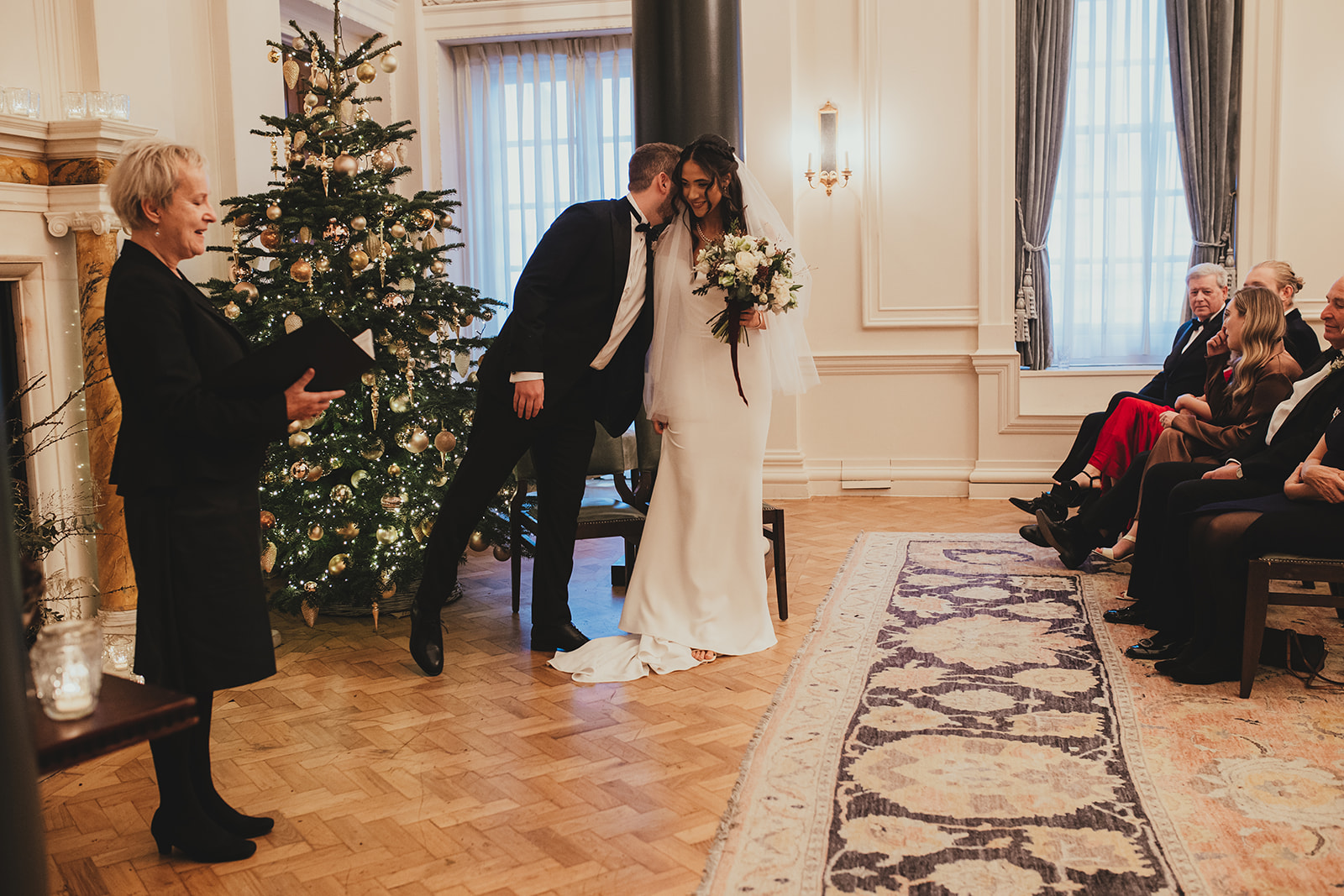 London wedding photographer capturing ceremony at The Ned