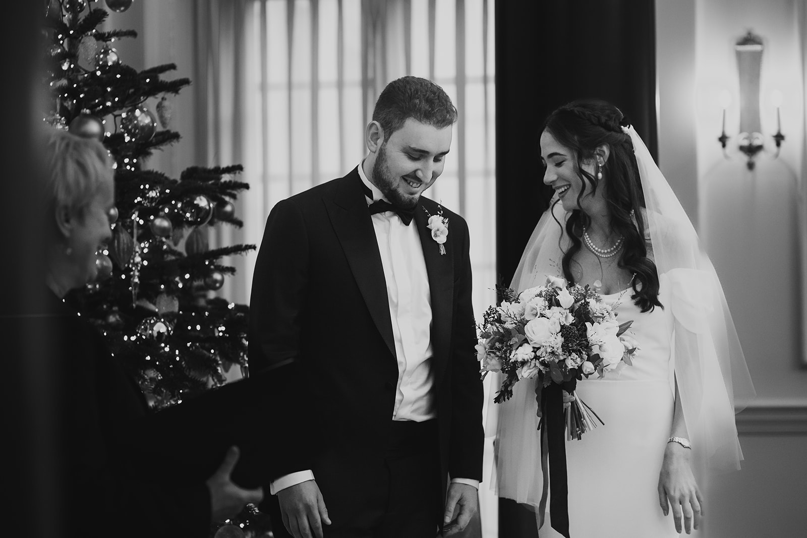 Elegant winter wedding ceremony at The Ned London