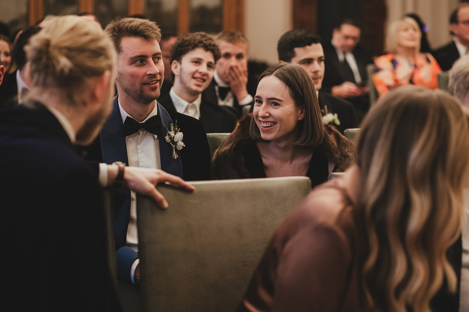 Elegant winter wedding ceremony at The Ned London