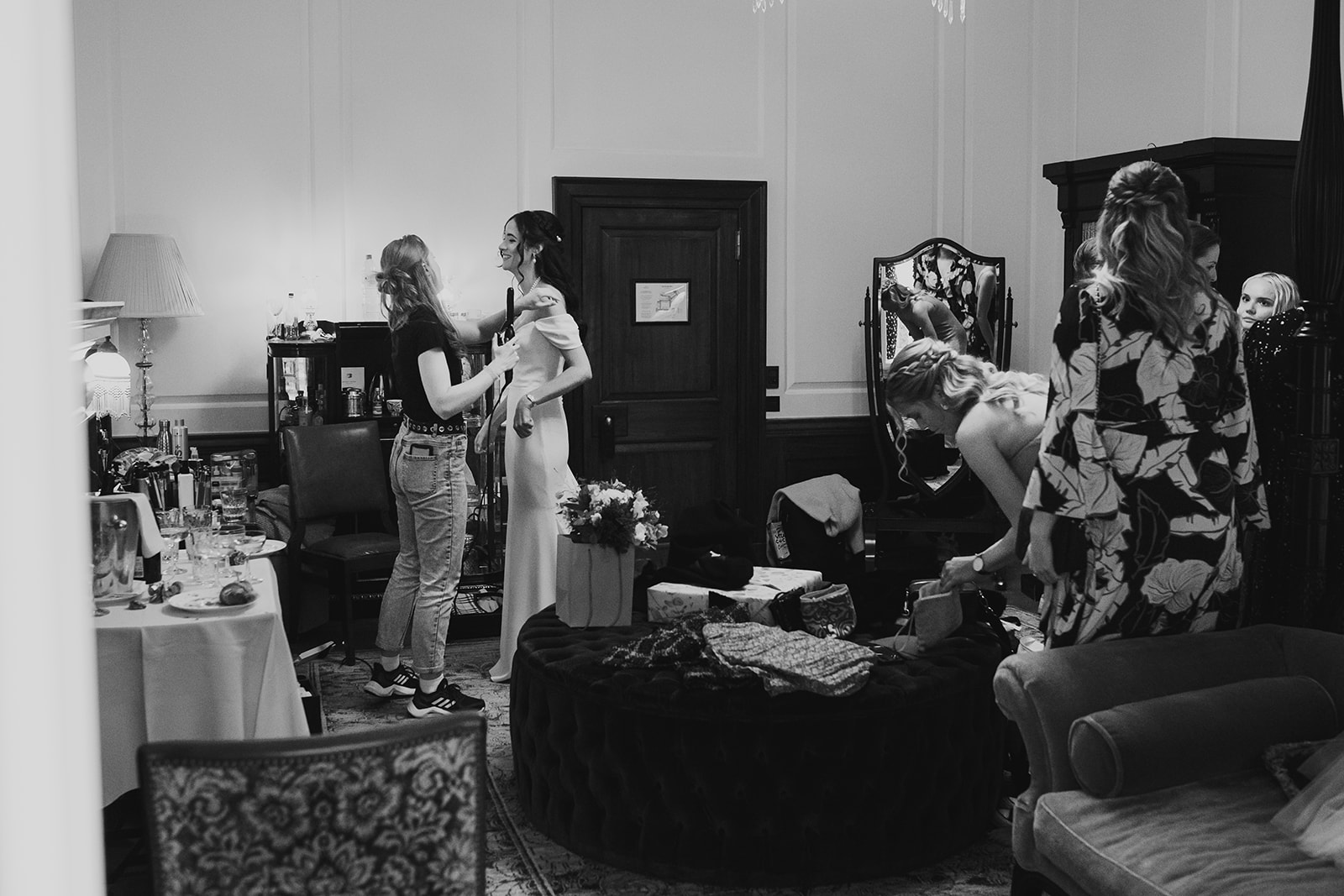 Wedding ceremony at The Ned London during winter