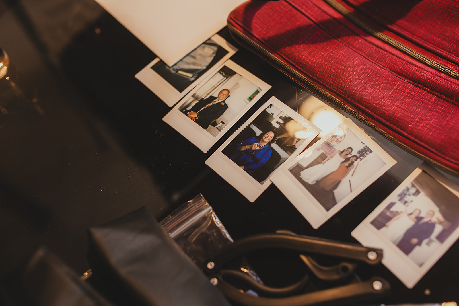 Instant photos of bridal party, Wedding morning preparations, London wedding, Islington Town Hall wedding