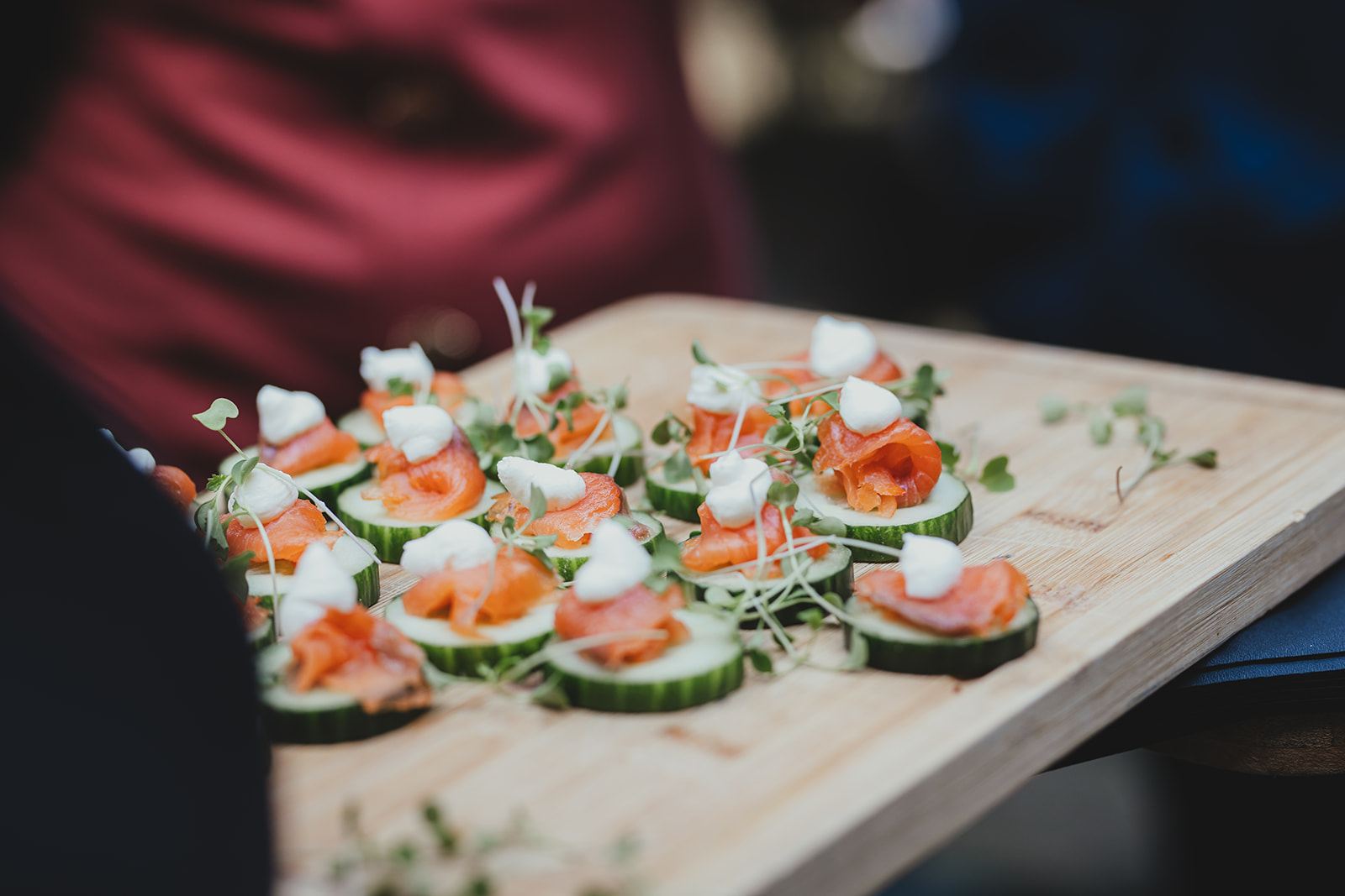 Canépes at wedding reception at The Depot N7, London wedding