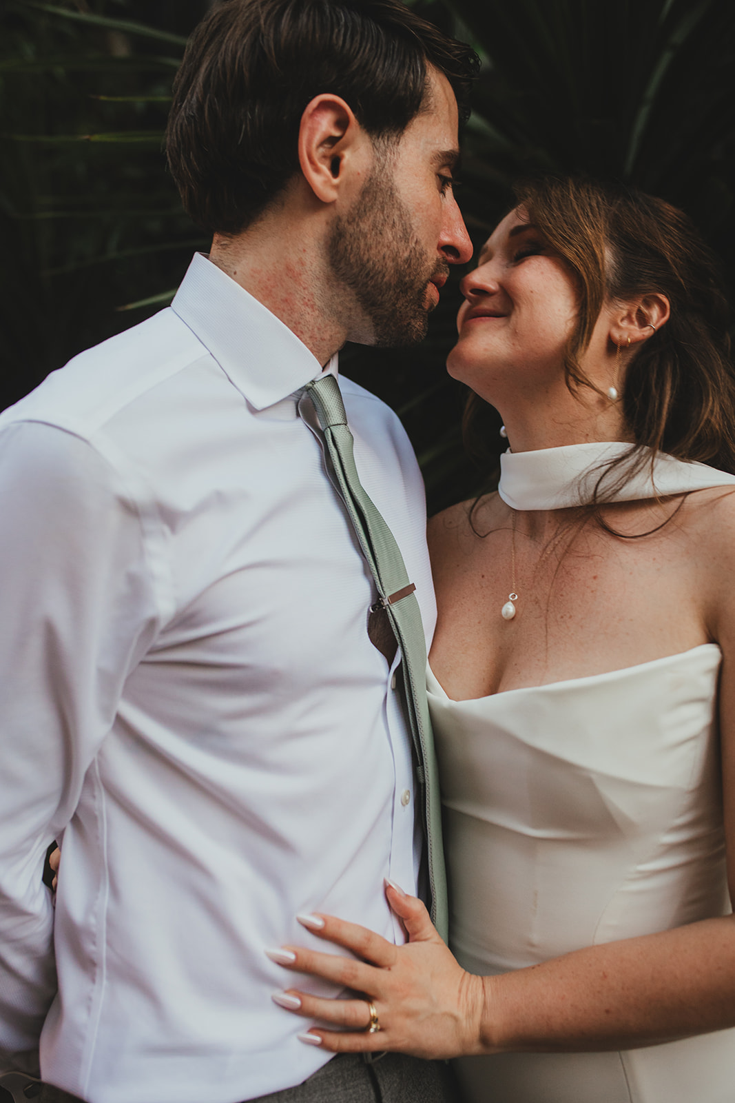 Bride and Groom portrait at The Depot N7, London, London wedding