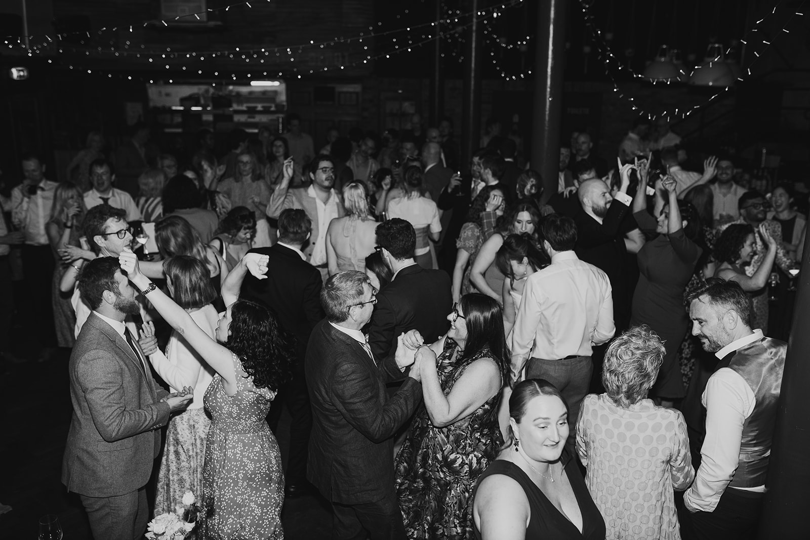 Bride dancing at wedding reception at The Depot N7, London wedding